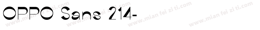 OPPO Sans 214字体转换